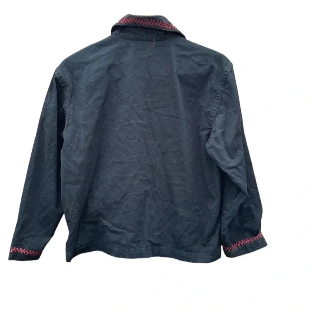 New Direction Size Medium Petite Embroidered Ligh… - image 3